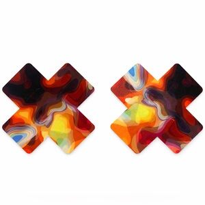 Colorful Swirl X Pasties | Festival Rave Nipple Covers